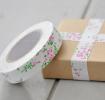 Pink Floral Fabric Sticky Gift Tape