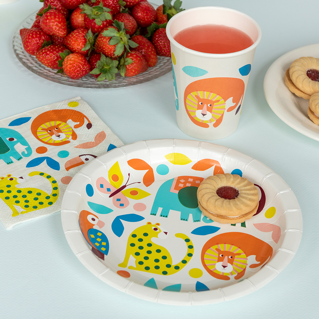 Paper plates (pack of 8) - Wild Wonders | Rex London