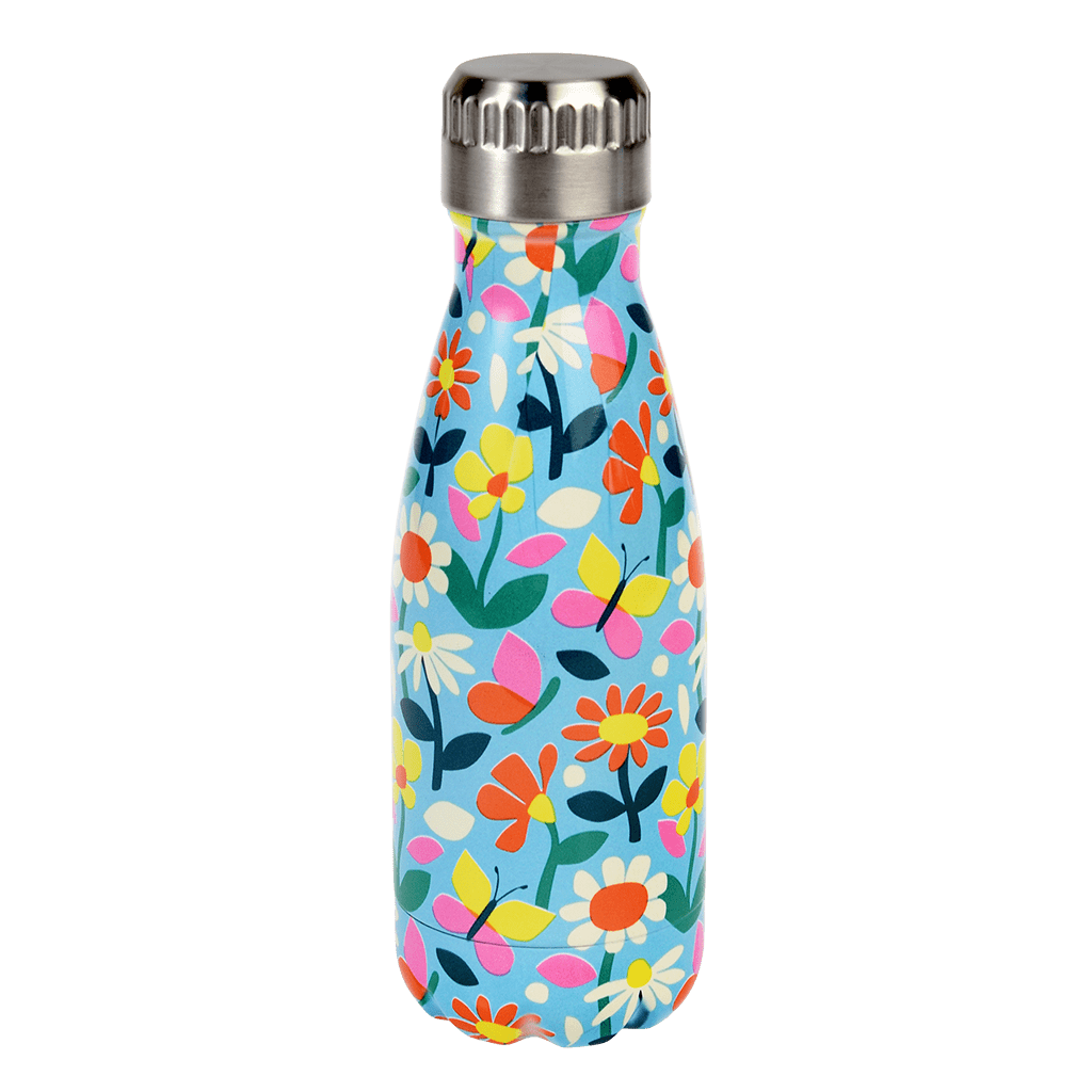 Children's water bottle - Butterfly Garden (stainless steel, 260ml