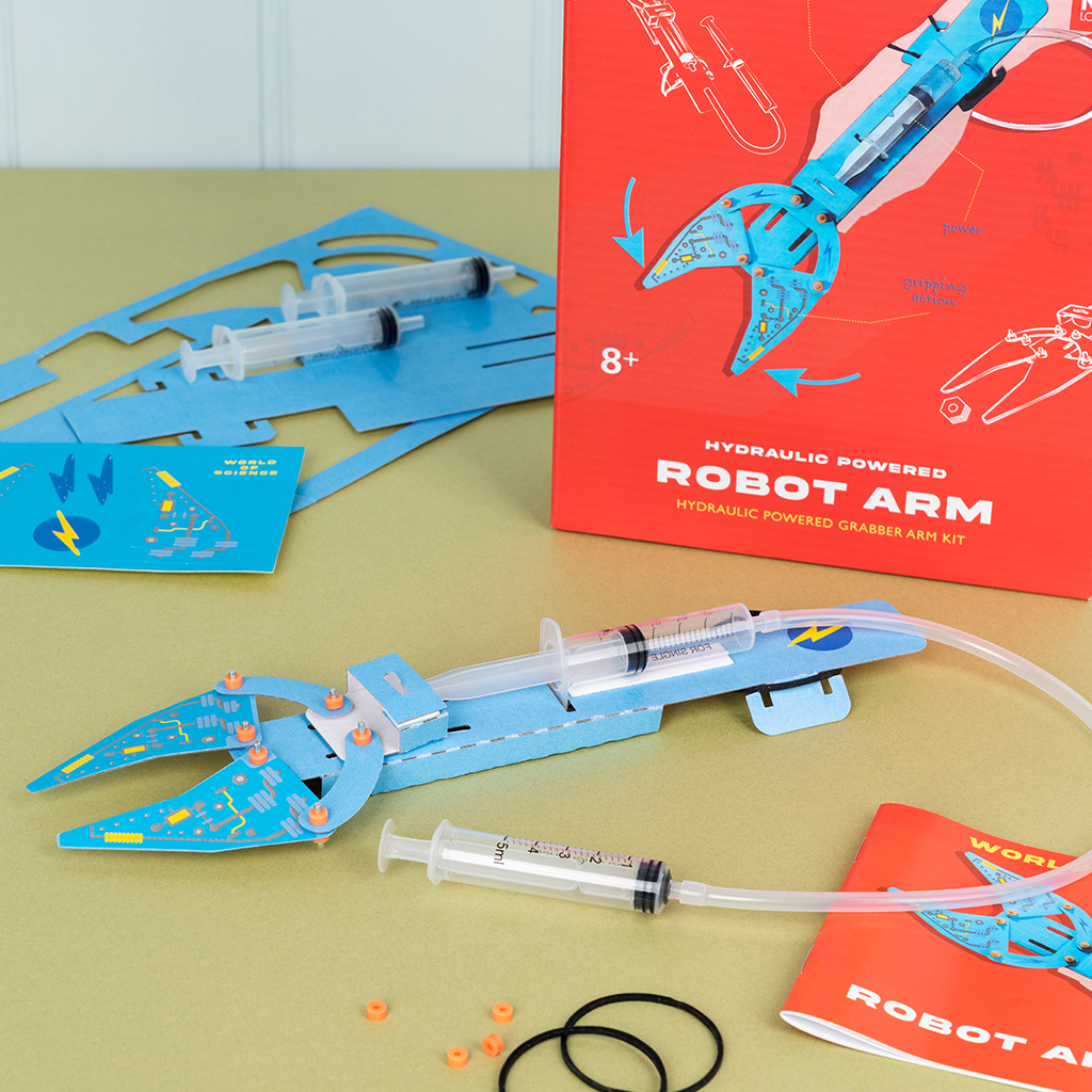 Make your own hydraulic powered robot arm | Rex London