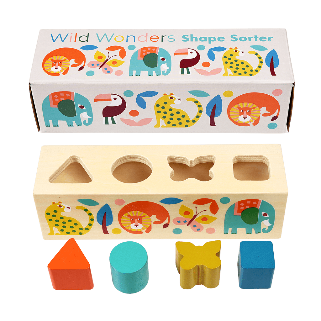 Wooden shape sorter - Wild Wonders | ﻿Rex London