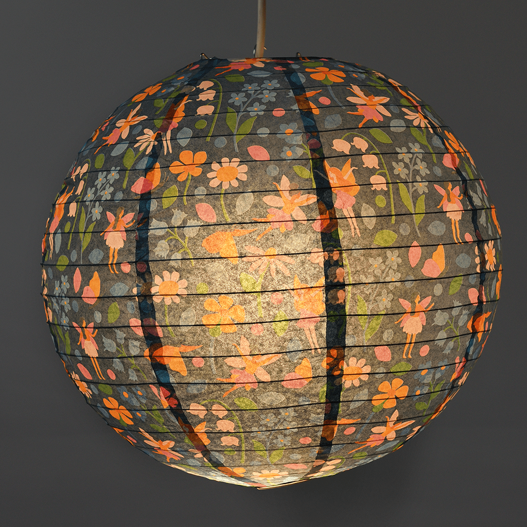 Unusual shop paper lampshades