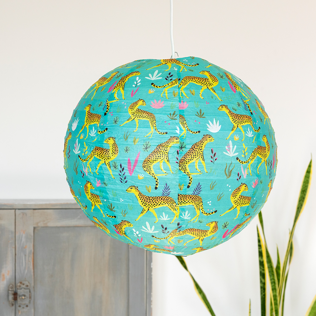 Paper lampshade - Cheetah | Rex London