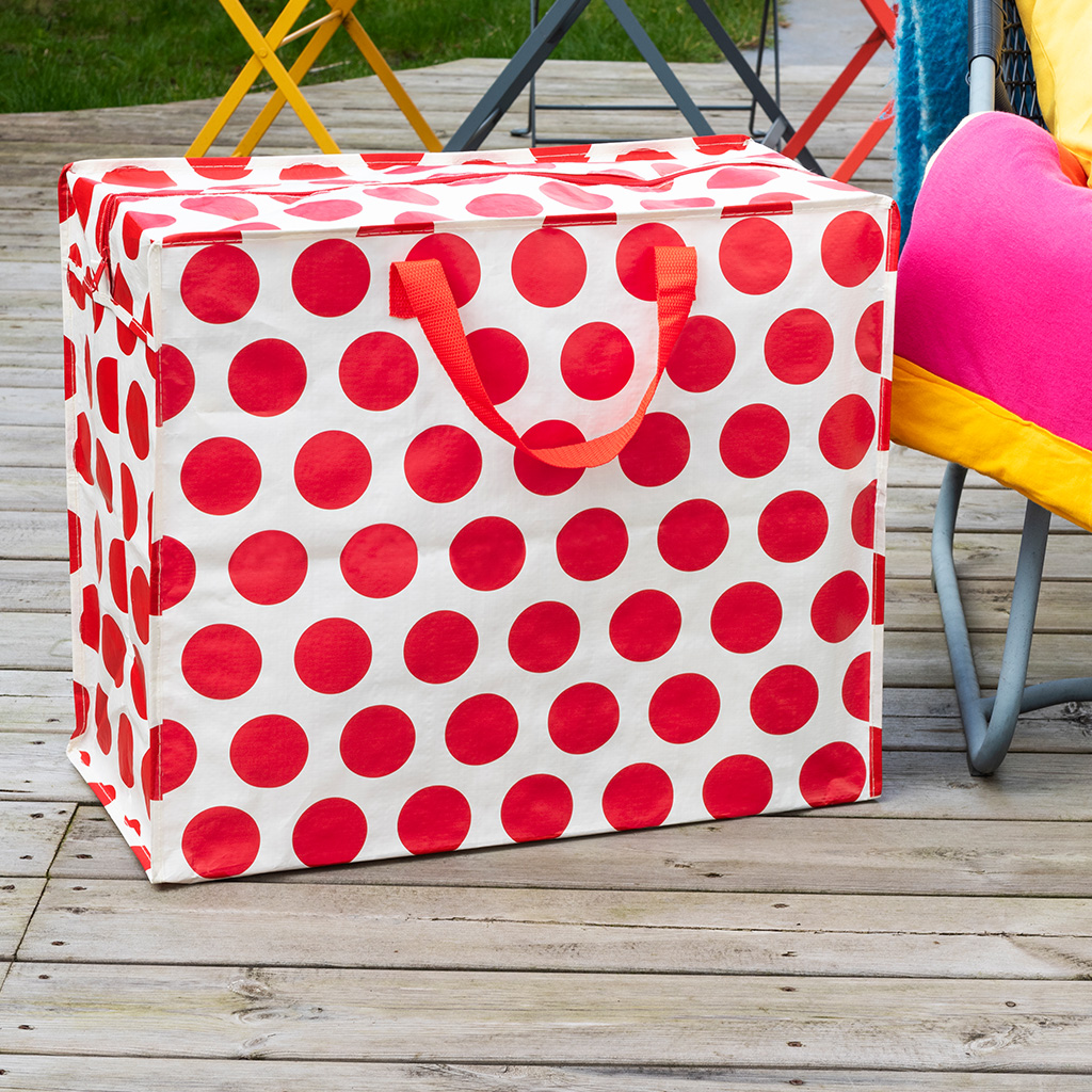 Rex Red Polka Dot Jumbo Storage Bag