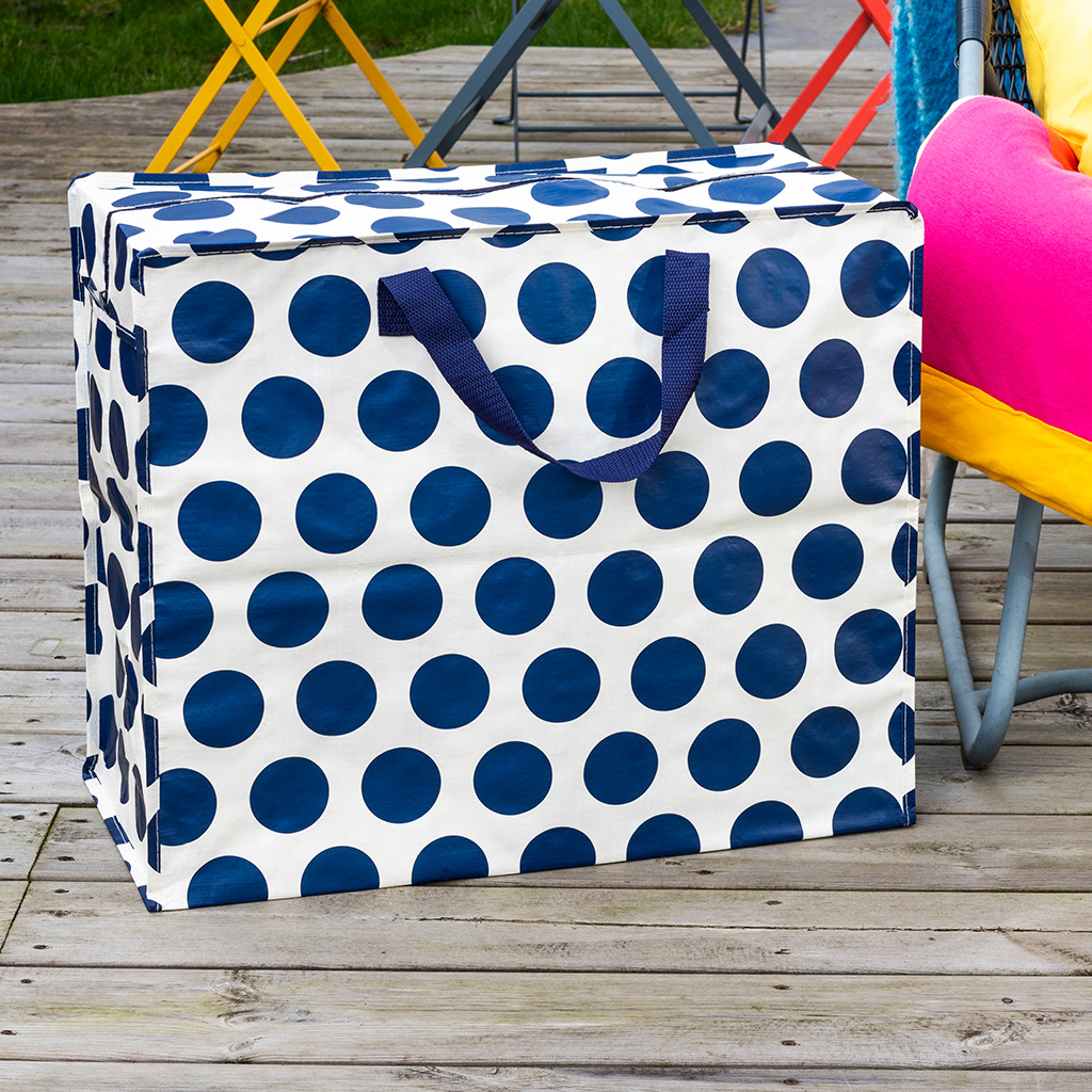 Jumbo storage bag - Spotlight navy on white | Rex London