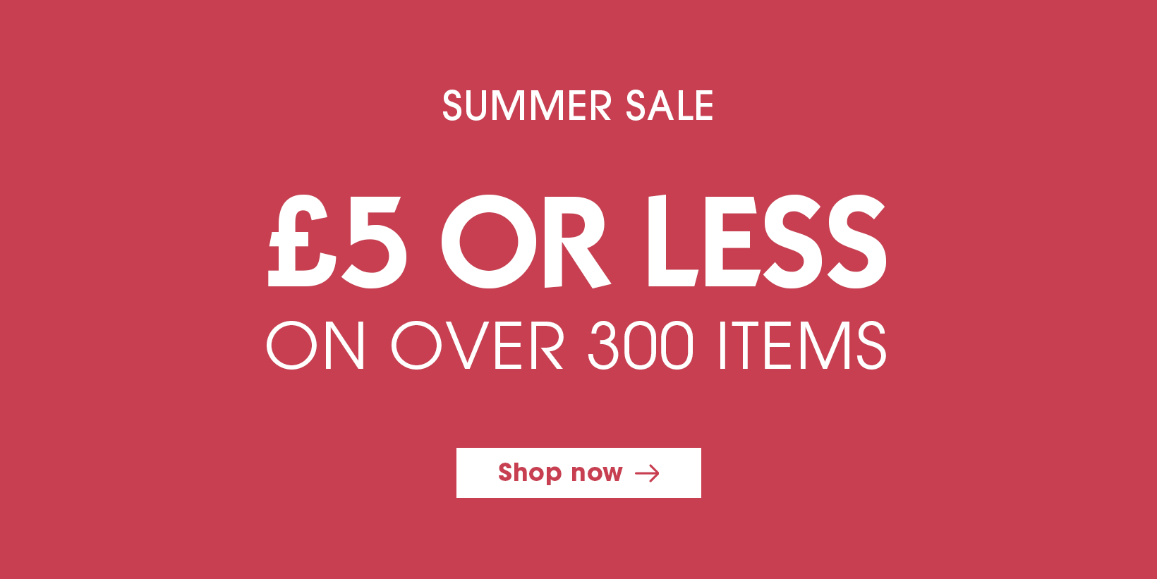 Summer Sale under £10