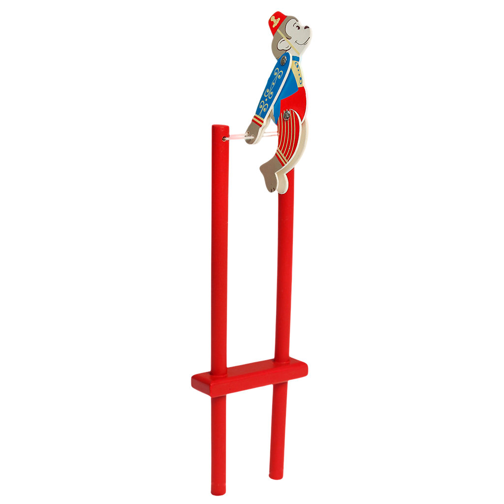Wooden acrobatic toy - Sideshow monkey | ﻿Rex London