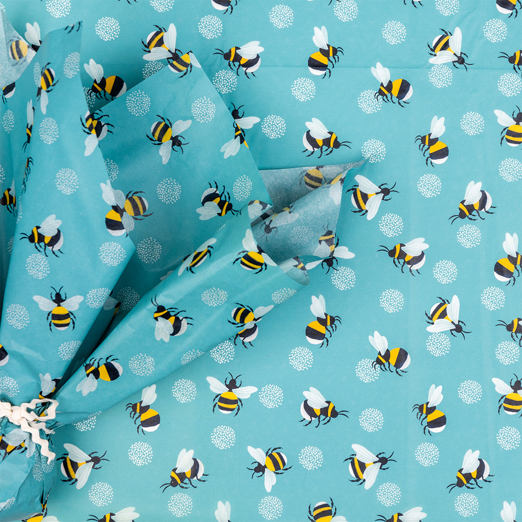 Bumblebee Tissue Paper (10 Sheets) ﻿Rex London