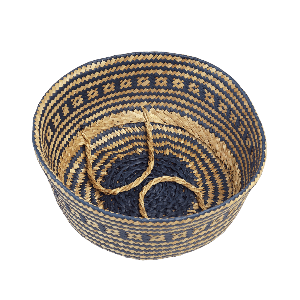 Small seagrass belly basket - Navy blue | ﻿Rex London