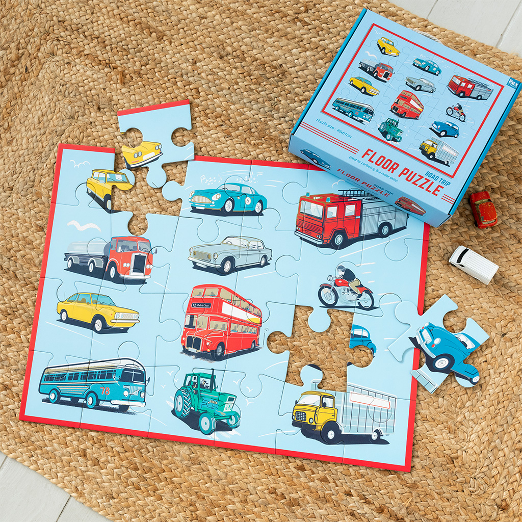 Floor puzzle (24 pieces) - Road Trip | ﻿Rex London