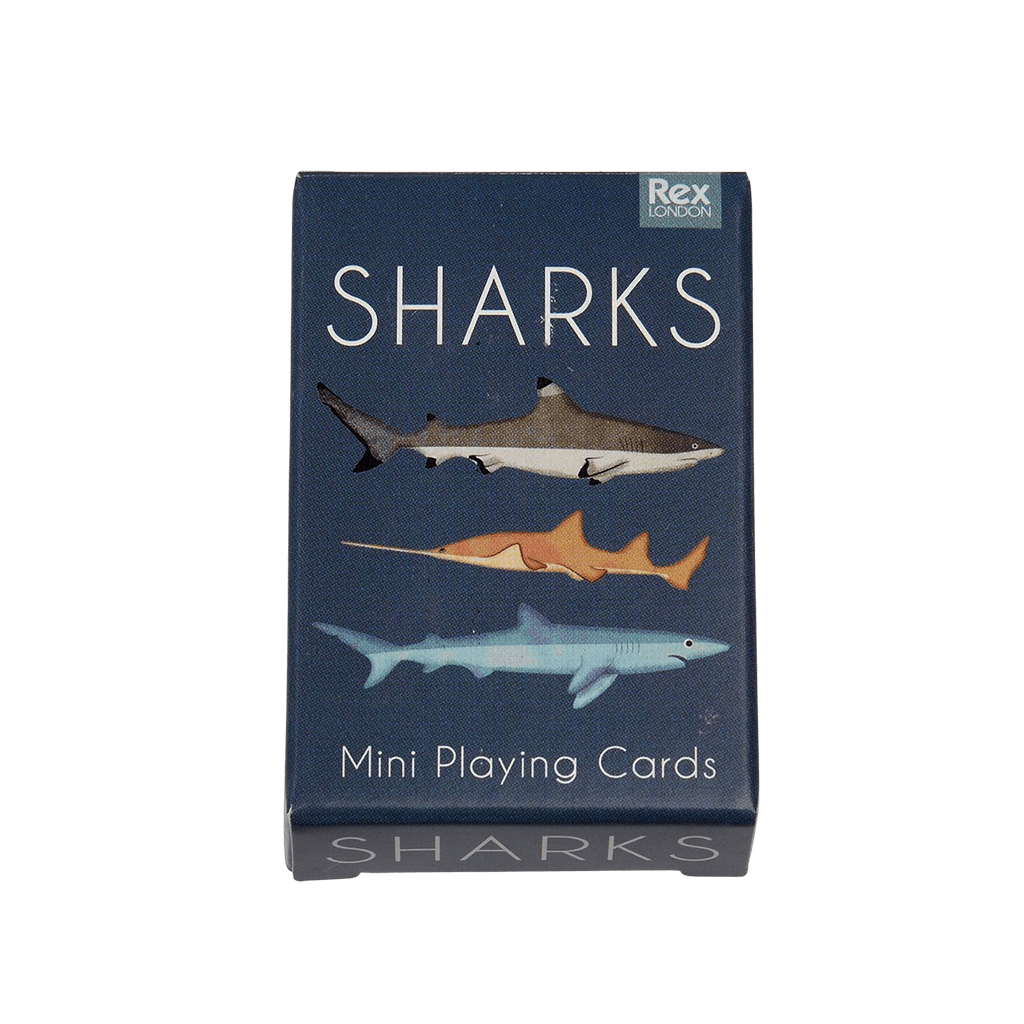 Mini playing cards - Sharks | ﻿Rex London