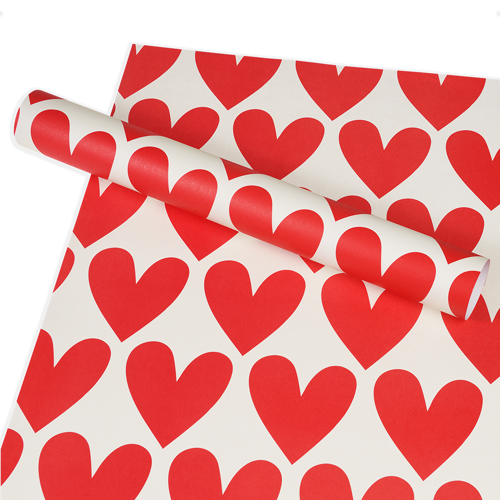 Wrapping paper (5 sheets) Hearts Rex London