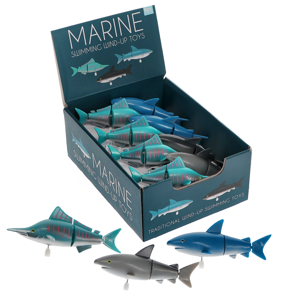 Wind-up toy swimming fish (SINGLE) Rex London