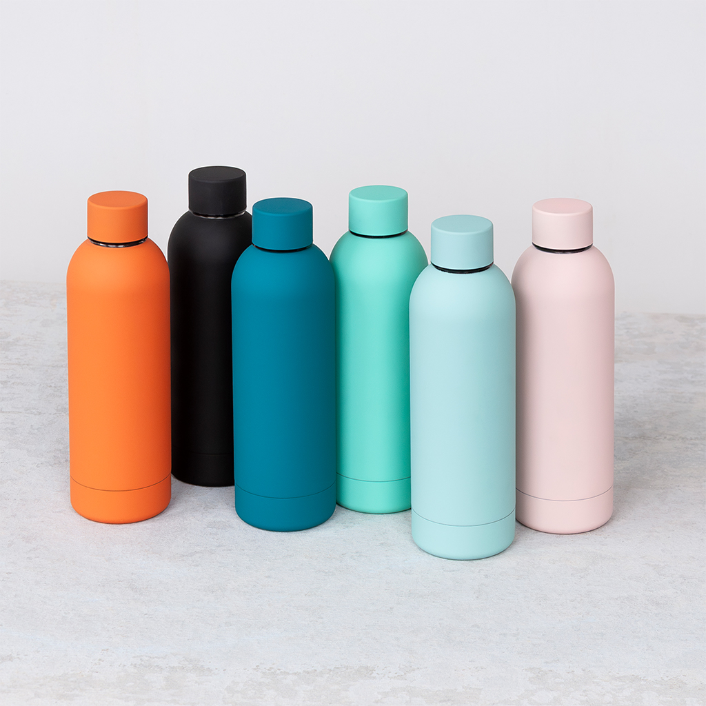 Water bottle - Petrol blue (stainless steel, 500ml) | ﻿Rex London