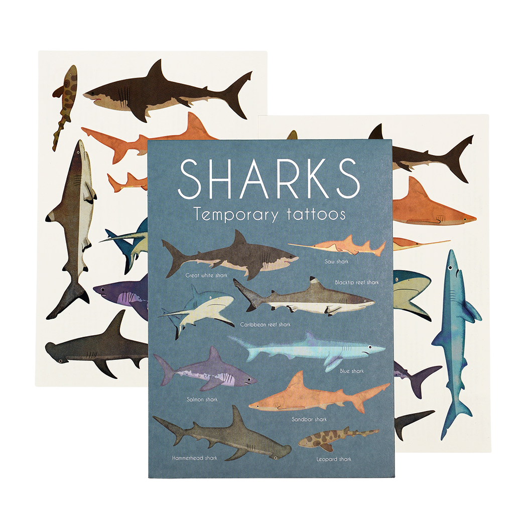 Temporary tattoos - Shark | Rex London