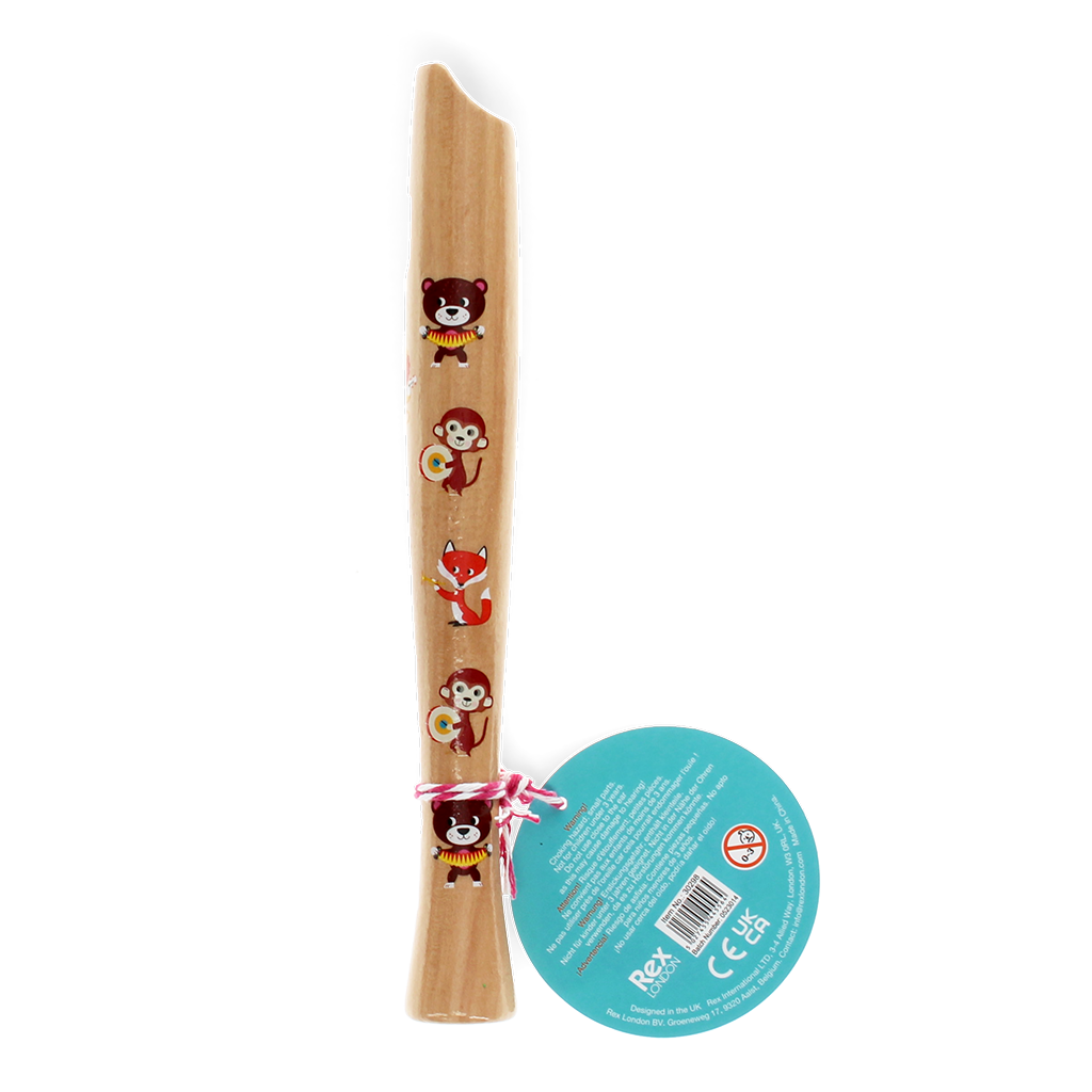 Playful Tunes Holz-Blockflöte Für Kinder – Ab 3 Jahre, Mit Bunten Motiven, Aus FSC-Holz
