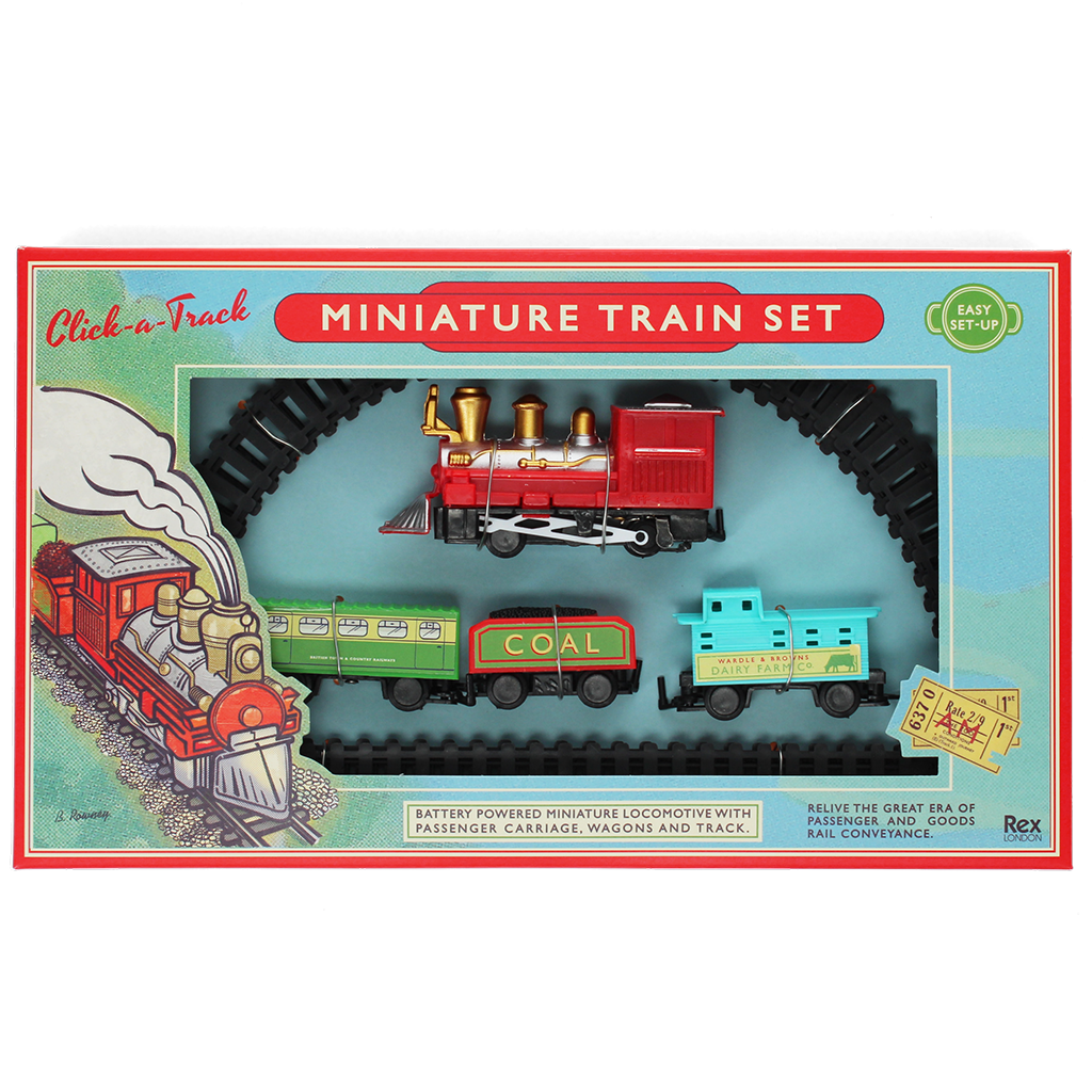 Traditional miniature train set