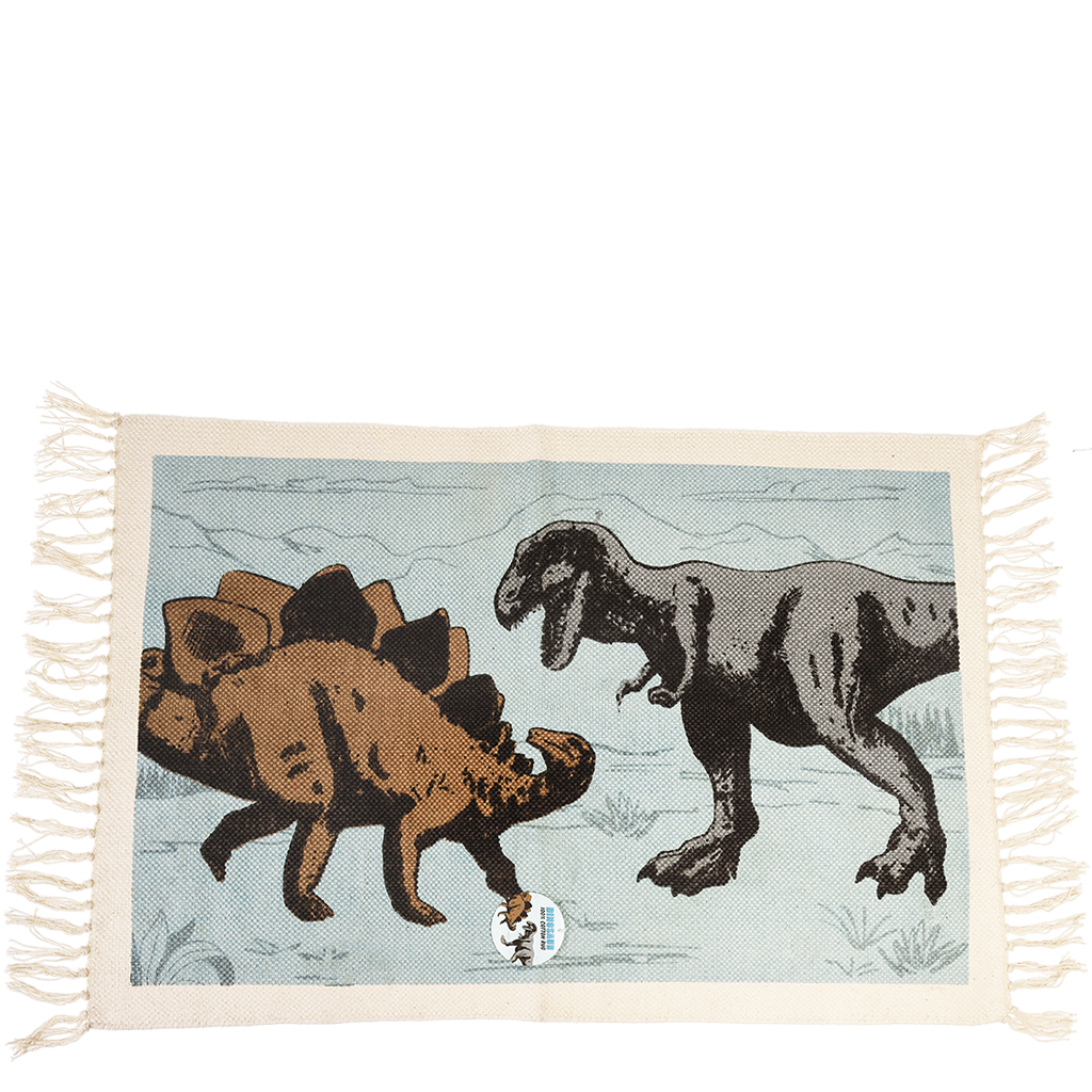 Cotton rug (90 x 60 cm) - Prehistoric Land Dinosaur | ﻿Rex London