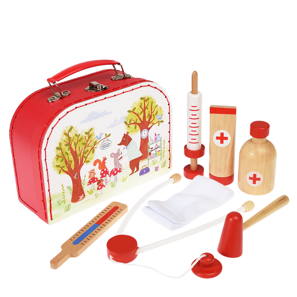 Wooden doctor's play set - Woodland Friends | ﻿Rex London
