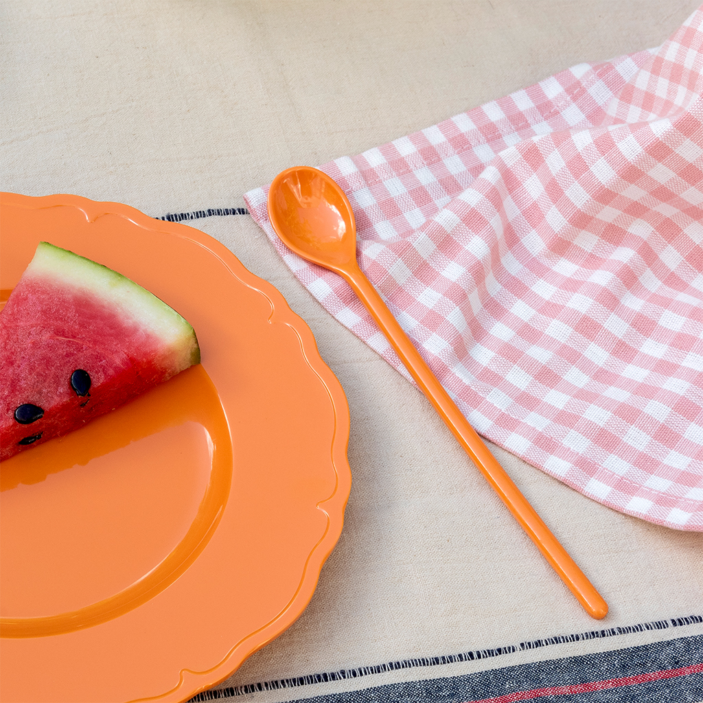 Melamine long-handled spoon - Orange | ﻿Rex London
