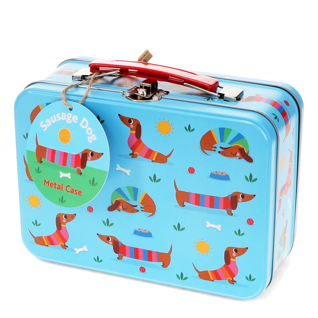 Tin case - Sunny Sausage Dog | ﻿Rex London
