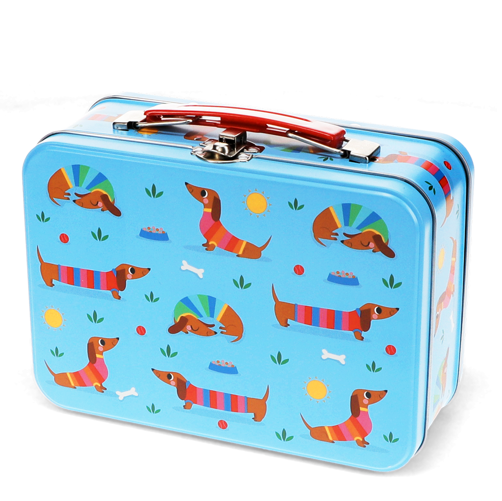 Tin case - Sunny Sausage Dog | ﻿Rex London