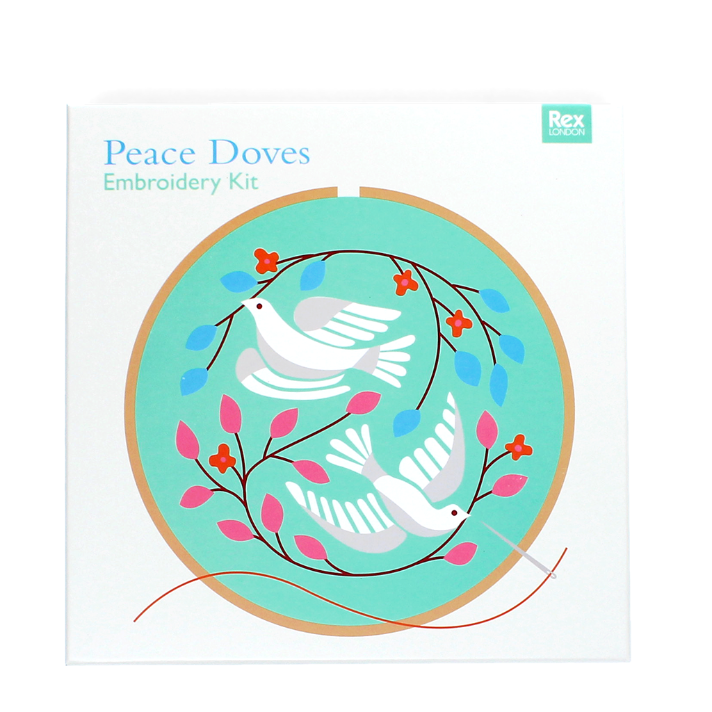 Embroidery kit - Peace Doves | Rex London Embroidery kit - Peace Doves | Rex London