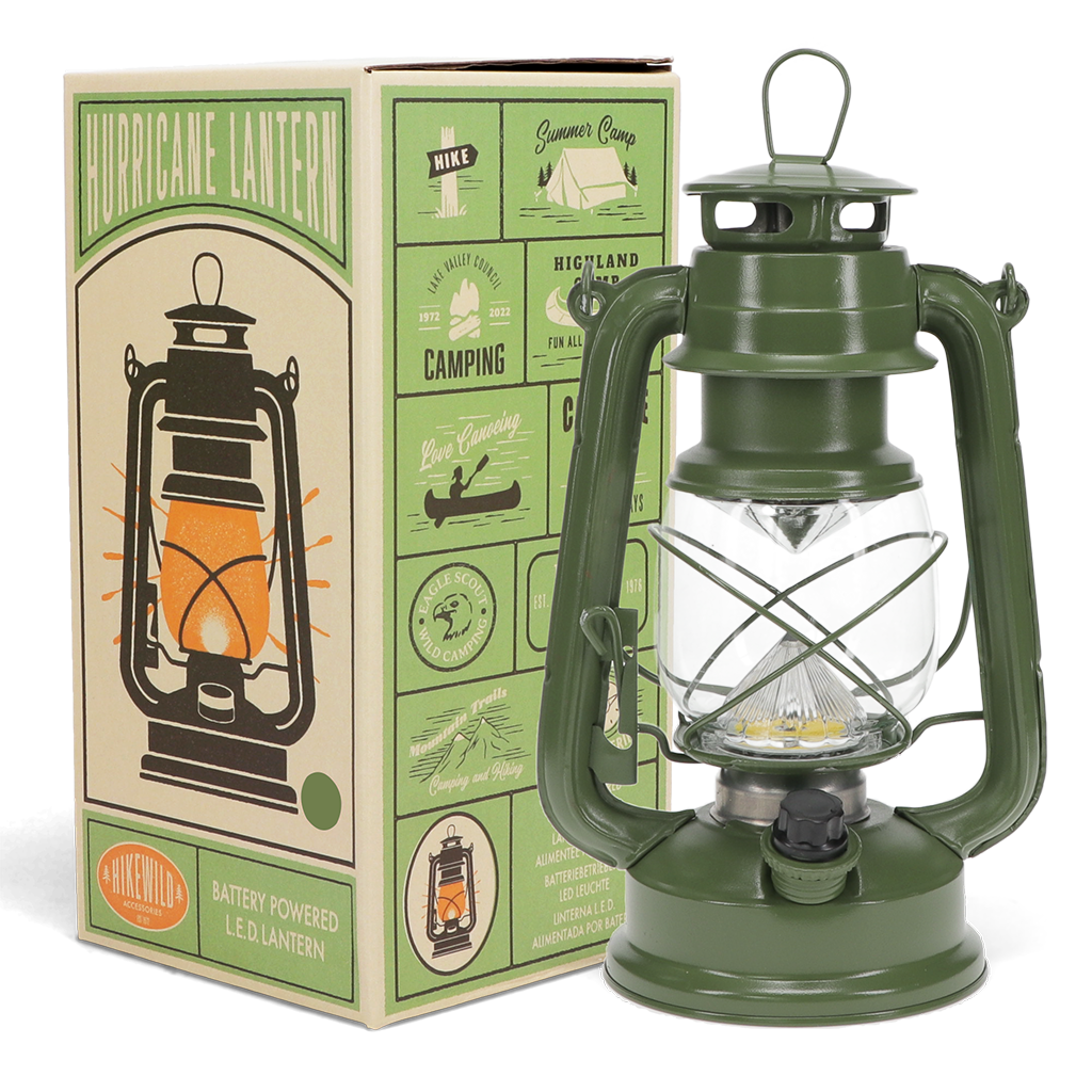LED hurricane lantern - Green | Rex London