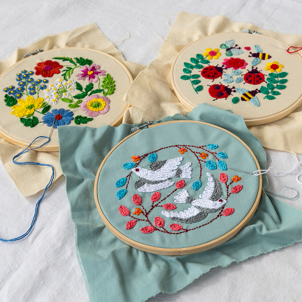 Embroidery kit - Peace Doves | ﻿Rex London