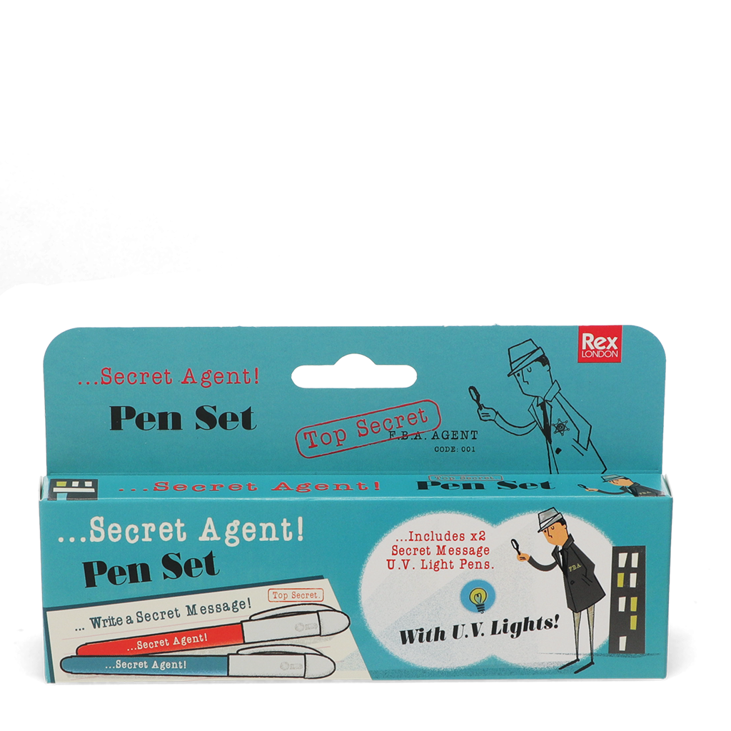 Secret Agent Pen ﻿Invisible Ink Spy Pens (set Of 2) Secret Agent