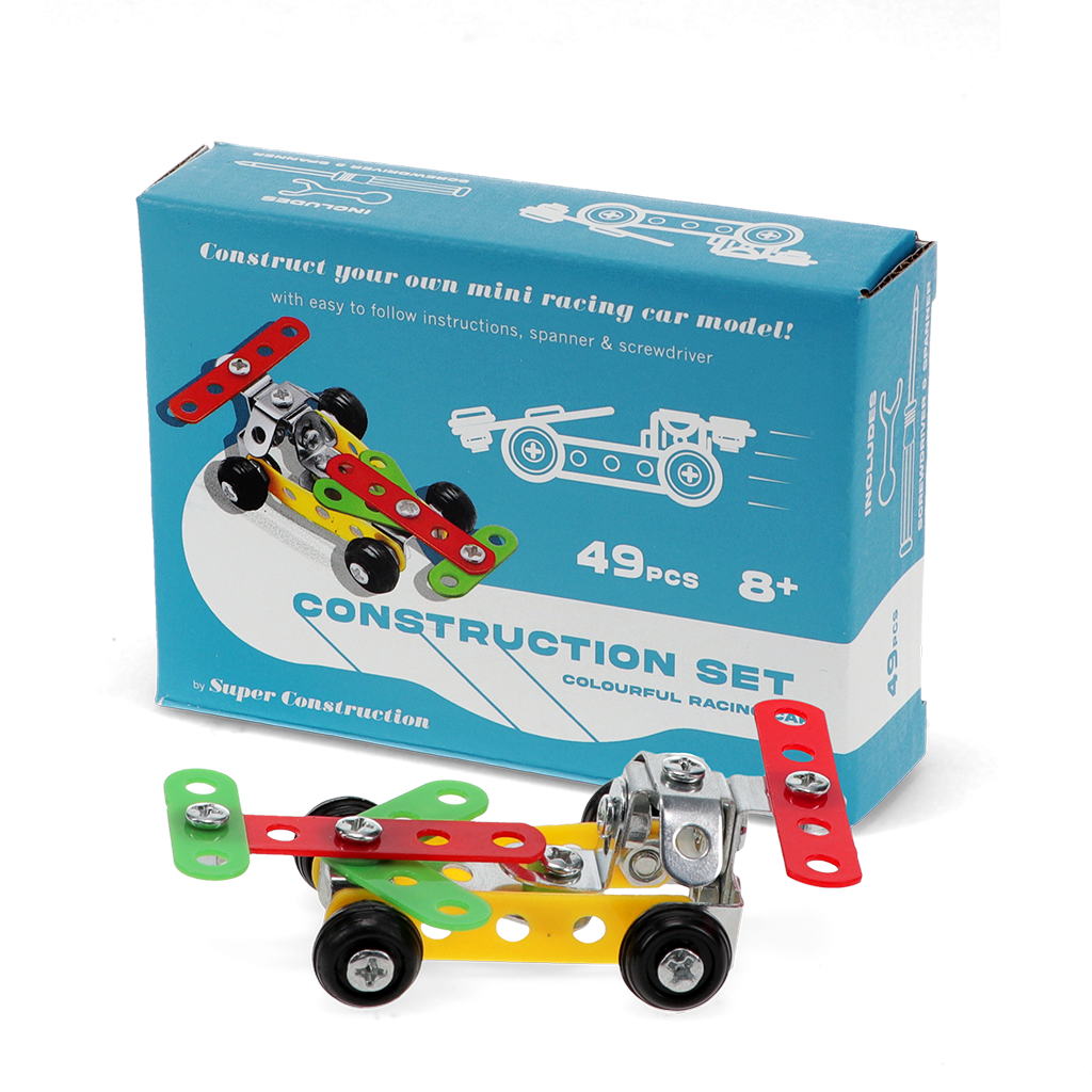 Mini construction kit - Colourful racing car | ﻿Rex London