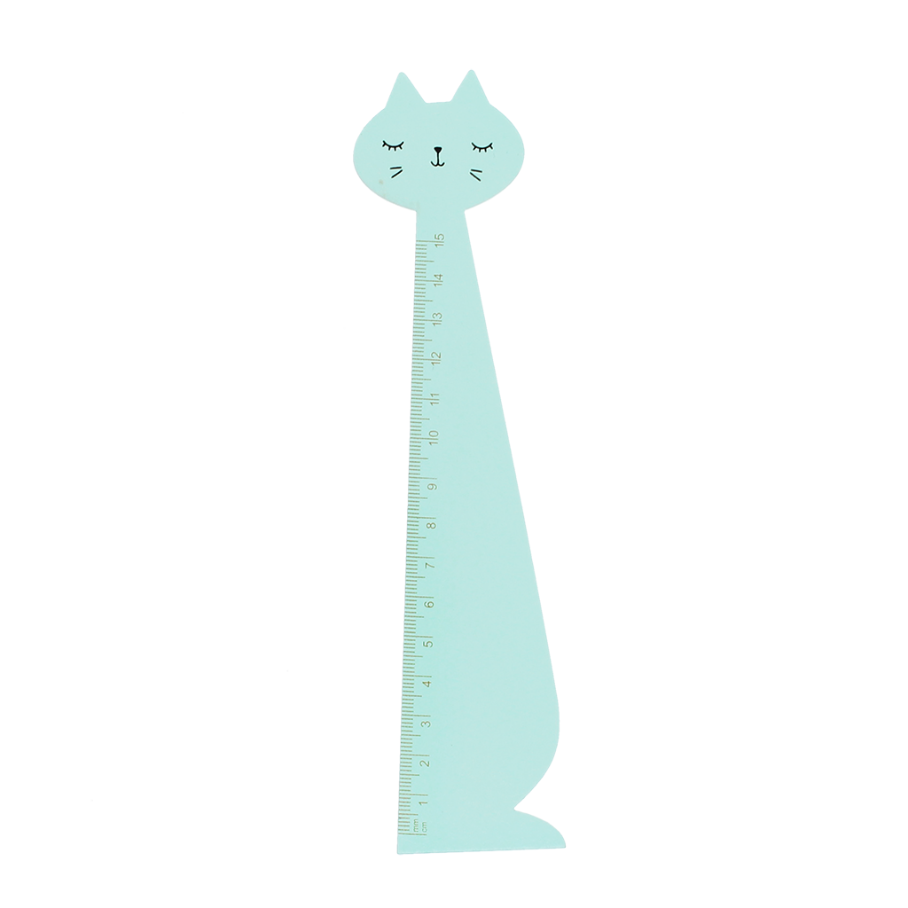 Fat Cat Ruler Wooden ruler - Blue cat | Rex London