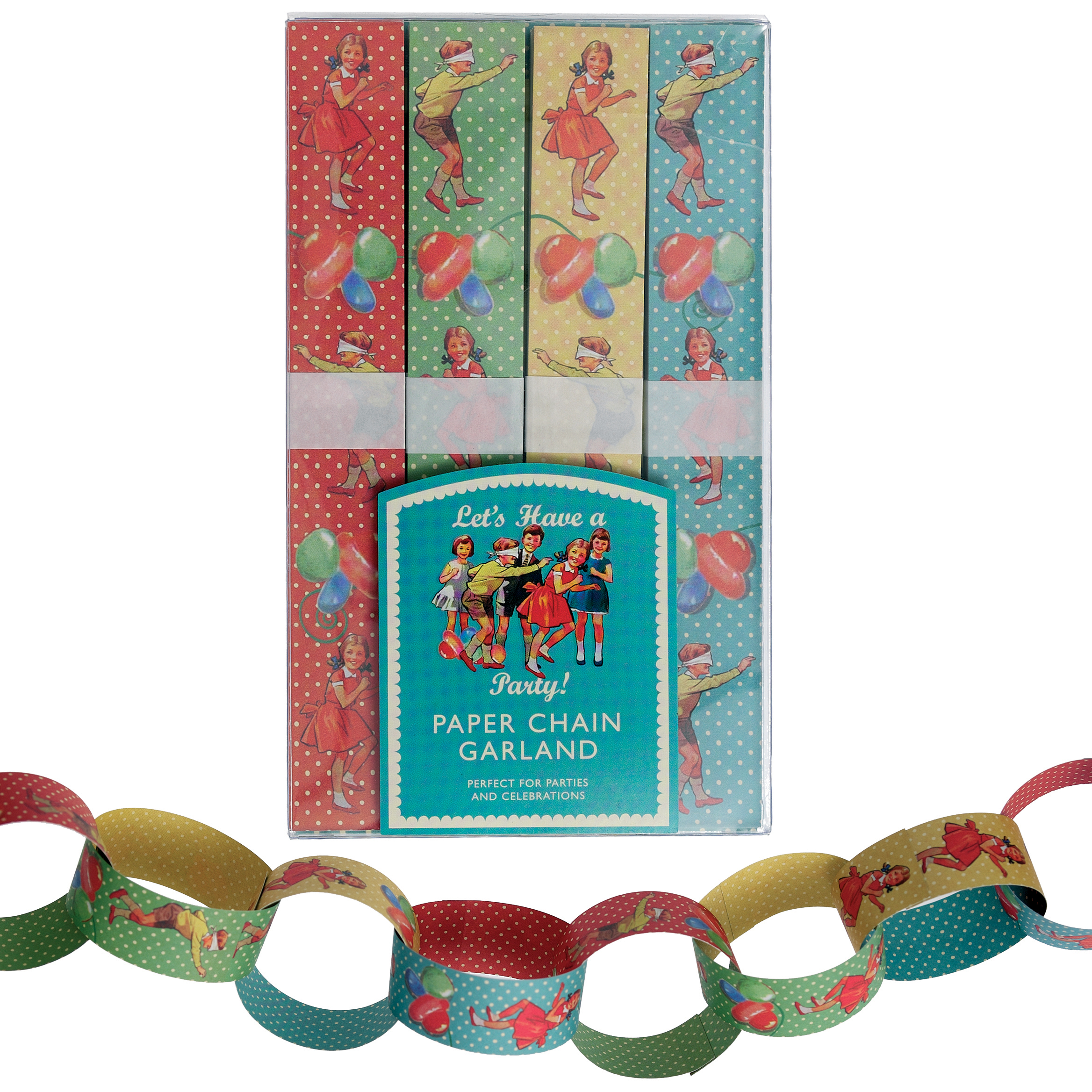 PAPER CHAIN KIT VINTAGE PARTY | ﻿Rex London