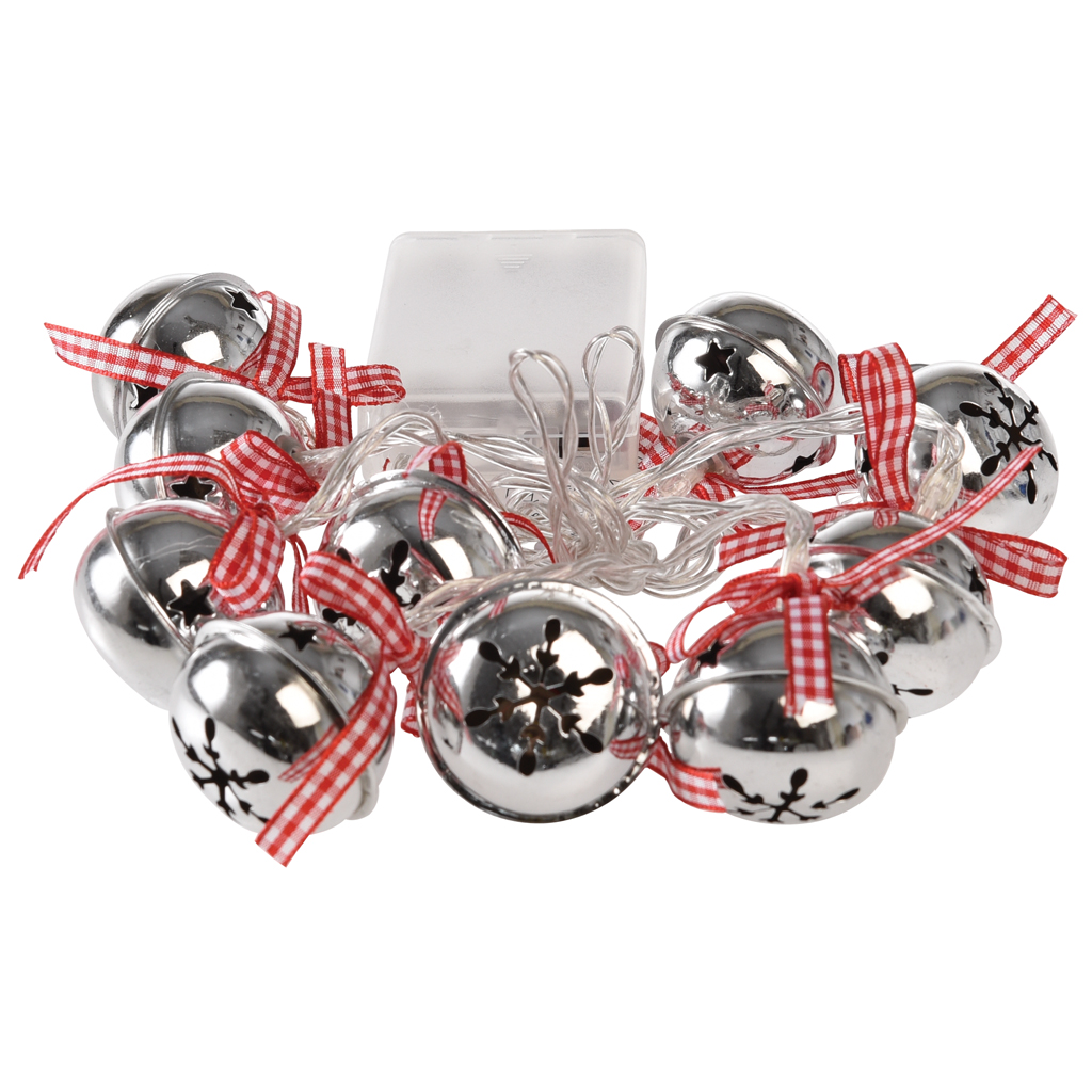 STRING OF 10 LED SLEIGHBELL CHRISTMAS LIGHTS | ﻿Rex London