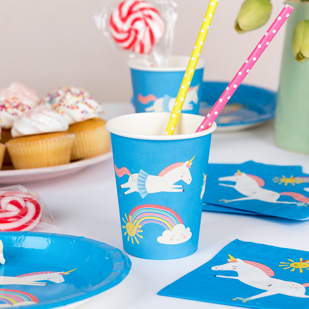 MAGICAL UNICORN PAPER CUPS (SET OF 8) | ﻿Rex London
