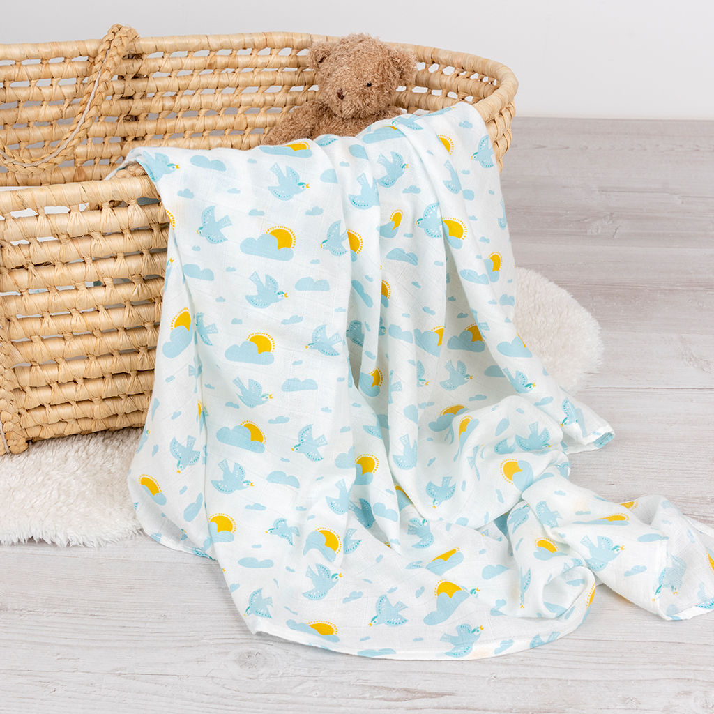 Swaddling blanket - Skylark | Rex London