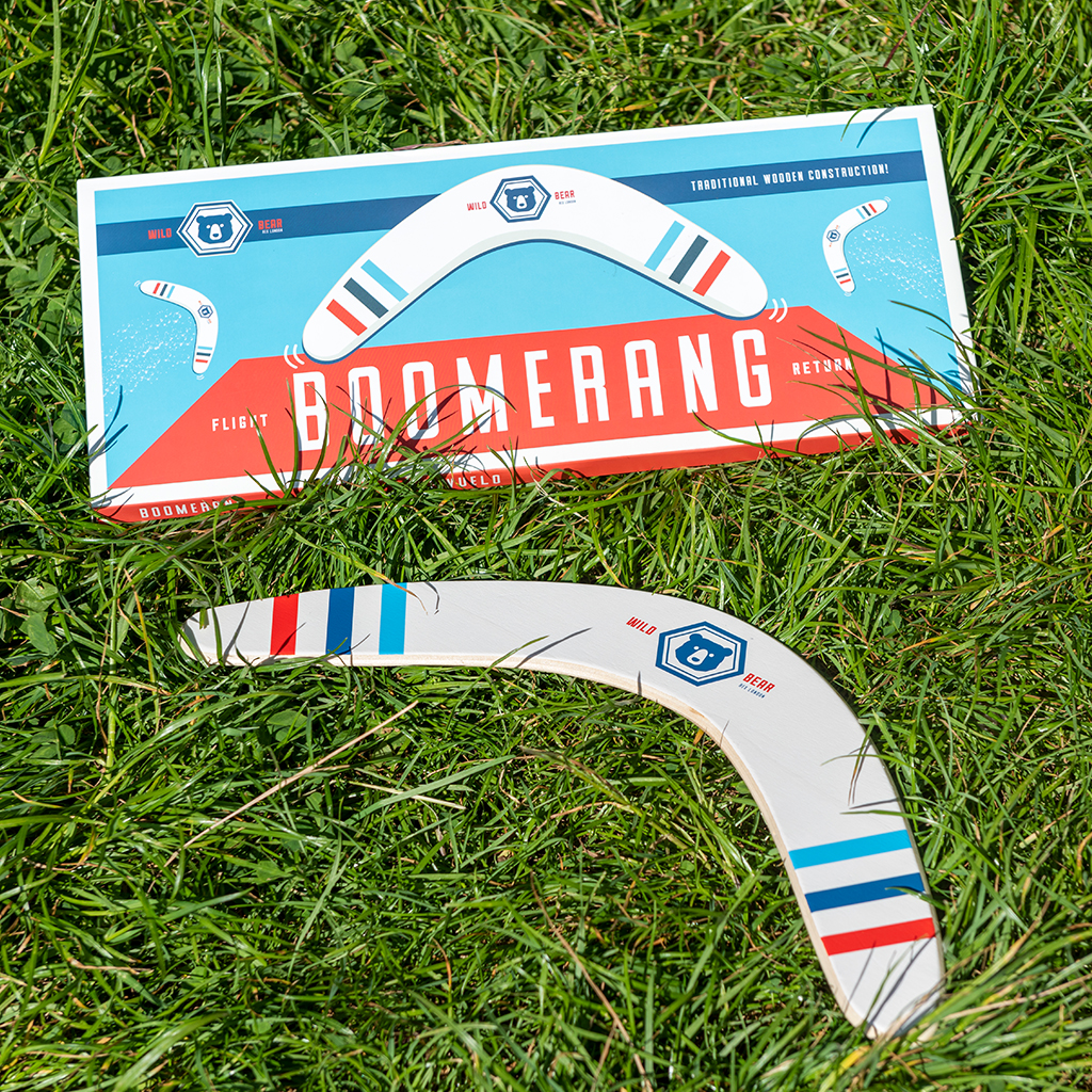 Wooden boomerang - Wild Bear | Rex London
