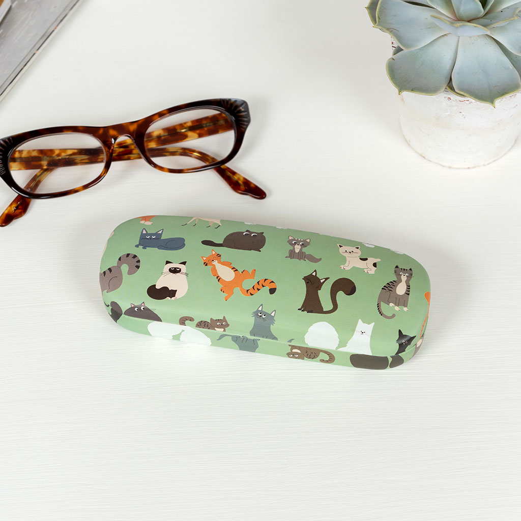 Glasses case & cleaning cloth - Nine Lives | Rex London