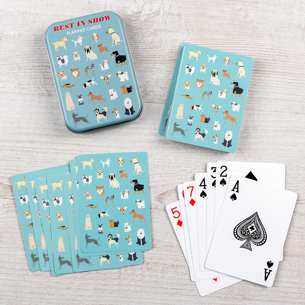 Playing cards in a tin - Best in Show | Rex London