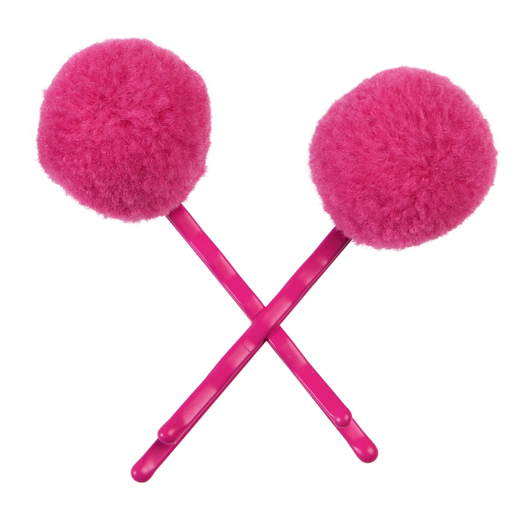 Pink Pom Pom Hair Grips | Rex London Pink Pom Pom Hair Grips | Rex London