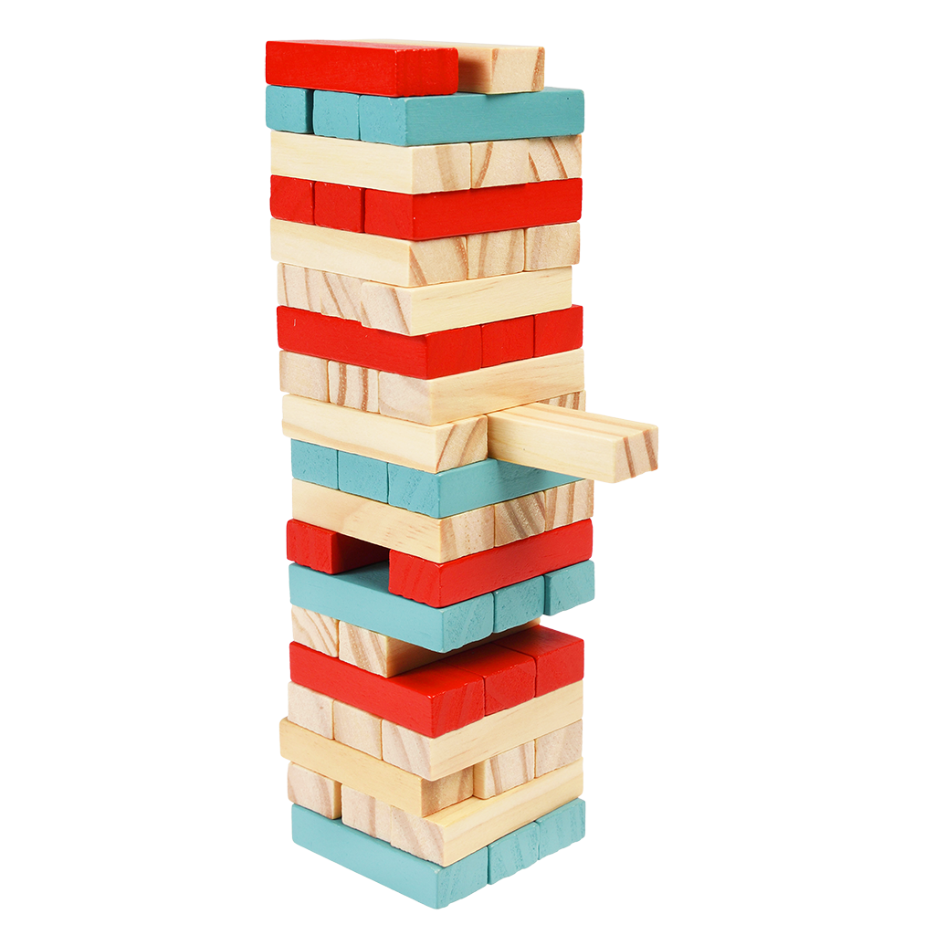 Mini wooden topple tower - Wild Bear | ﻿Rex London