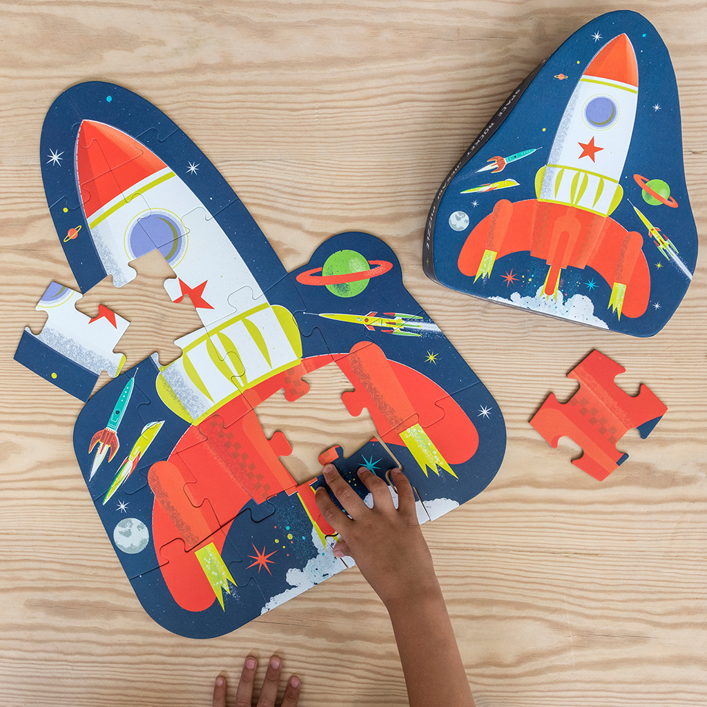 Floor puzzle - Space Age rocket | Rex London