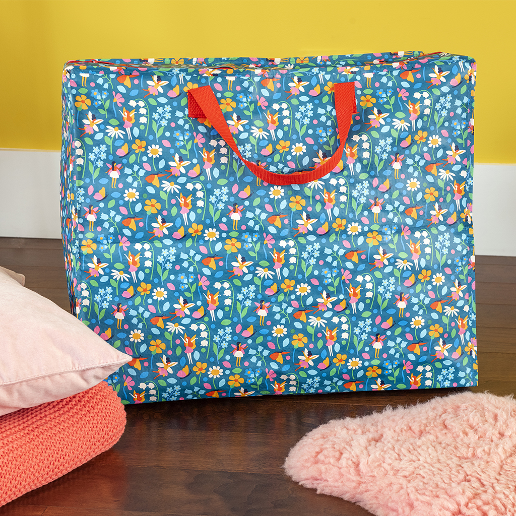 Jumbo storage bag - Fairies in the Garden | Rex London