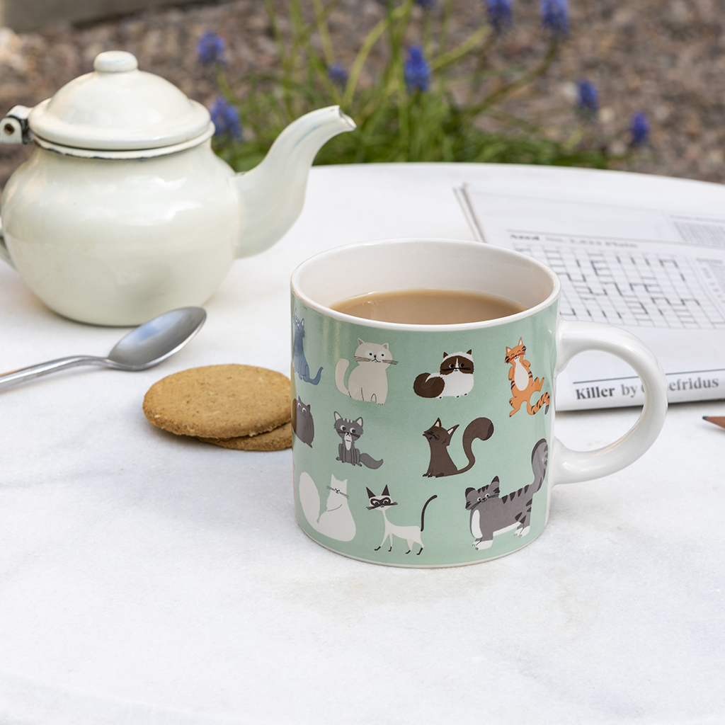 Ceramic mug 350ml - Nine Lives | Rex London