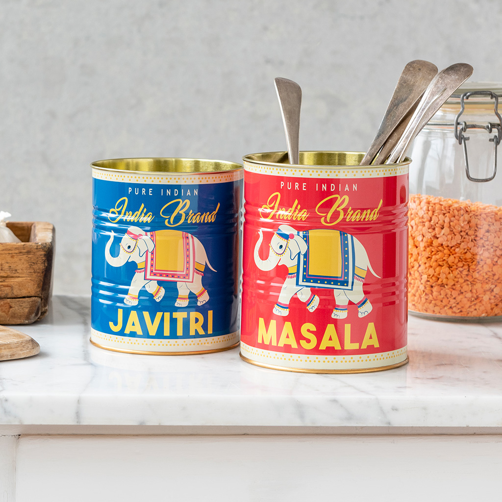Storage tins (set of 2) - MASALA & JAVITRI | Rex London