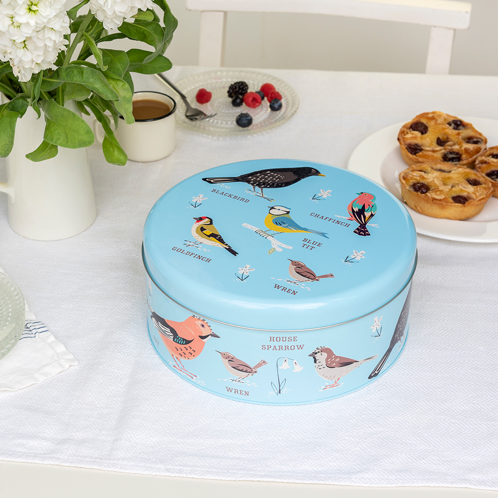 Cake storage tin - Garden Birds | Rex London