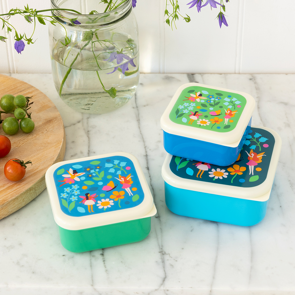 Snack boxes (set of 3) - Fairies in the Garden | Rex London