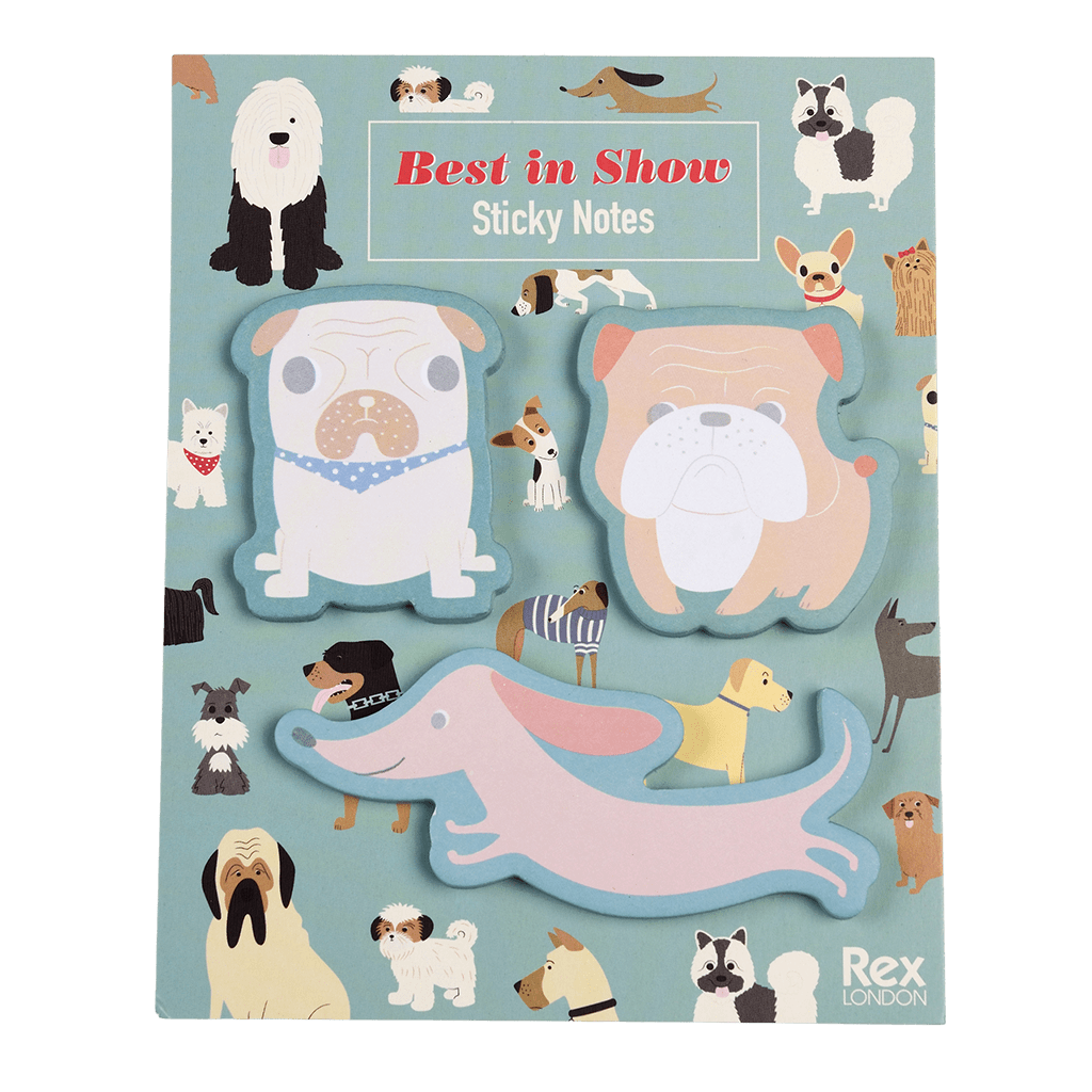 Sticky notes (set of 3) - Best in Show | ﻿Rex London