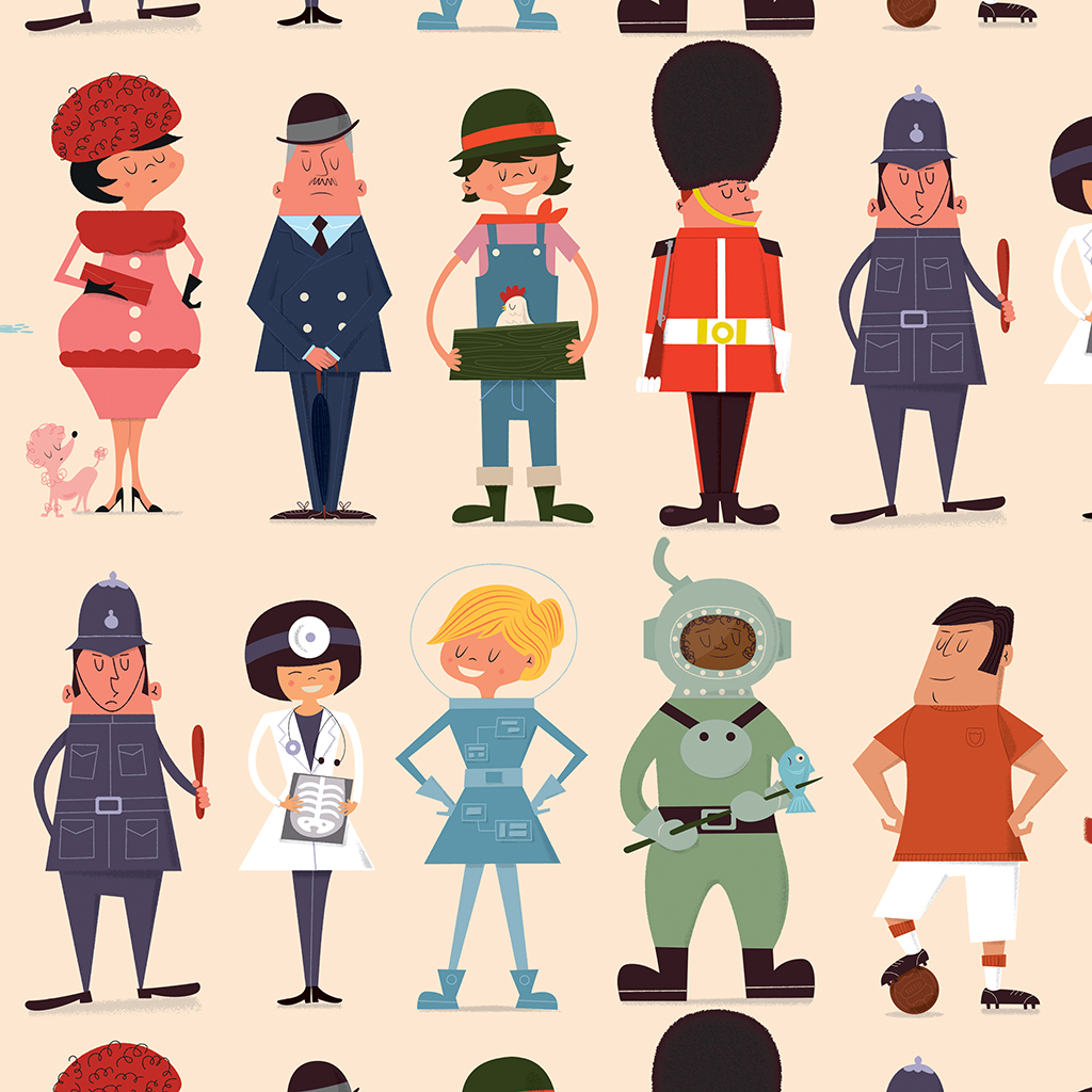 WORLD OF WORK WRAPPING PAPER (5 SHEETS) | ﻿Rex London