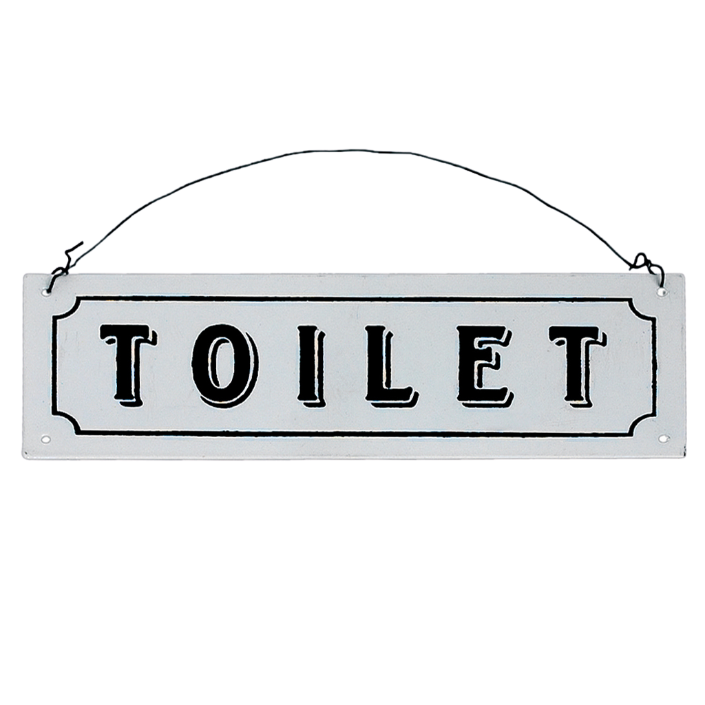 TOILET METAL SIGN | ﻿Rex London